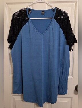 Womens Lace Sleeve Shirt